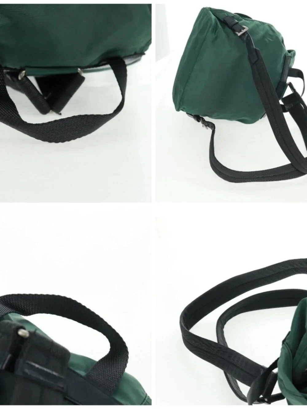 PRADA Backpack Nylon Green Silver Auth 161515 - Picture 16 of 16